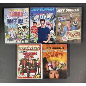 6 Jeff Dunham DVD Lot: America, Unhinged, All Over Map, Xmas, Insanity- Read Des